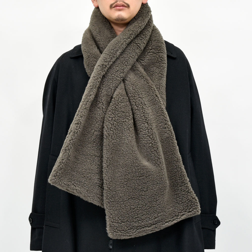 THROW（スロー) HAZEL ポリエステルウールプードルボアショール TH252-06W genderless 18352701174