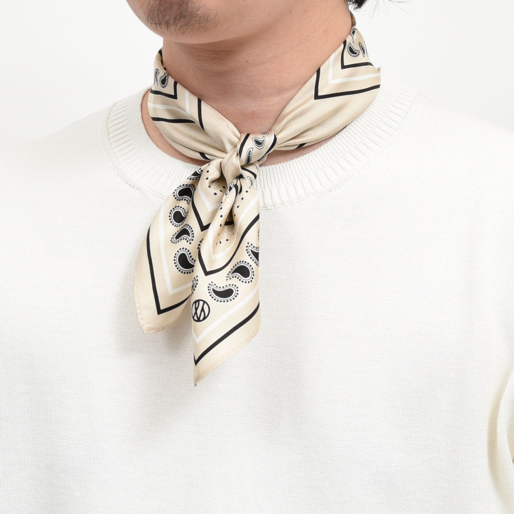 LESCARF（レスカーフ） シルクツイルペイズリースカーフ genderless 18361700172