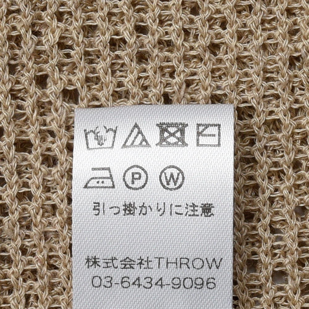 THROW（スロー） SUN リネンクロスメッシュスカーフ TH261-S13K genderless 18361700174