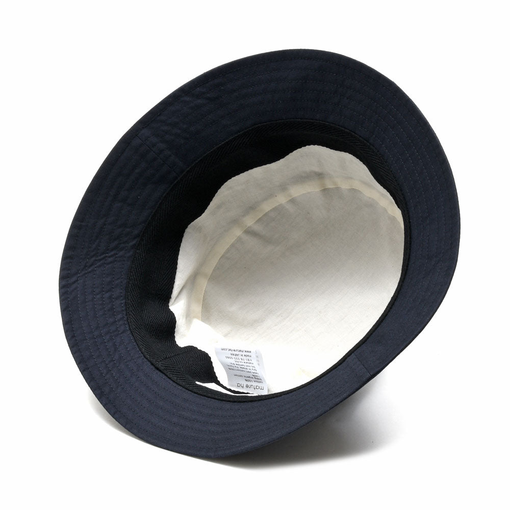 MATURE HA._MIL（マチュアーハ ミル）bucket hat water repellent コットンバケットハット MIL-BK0762　18562400221