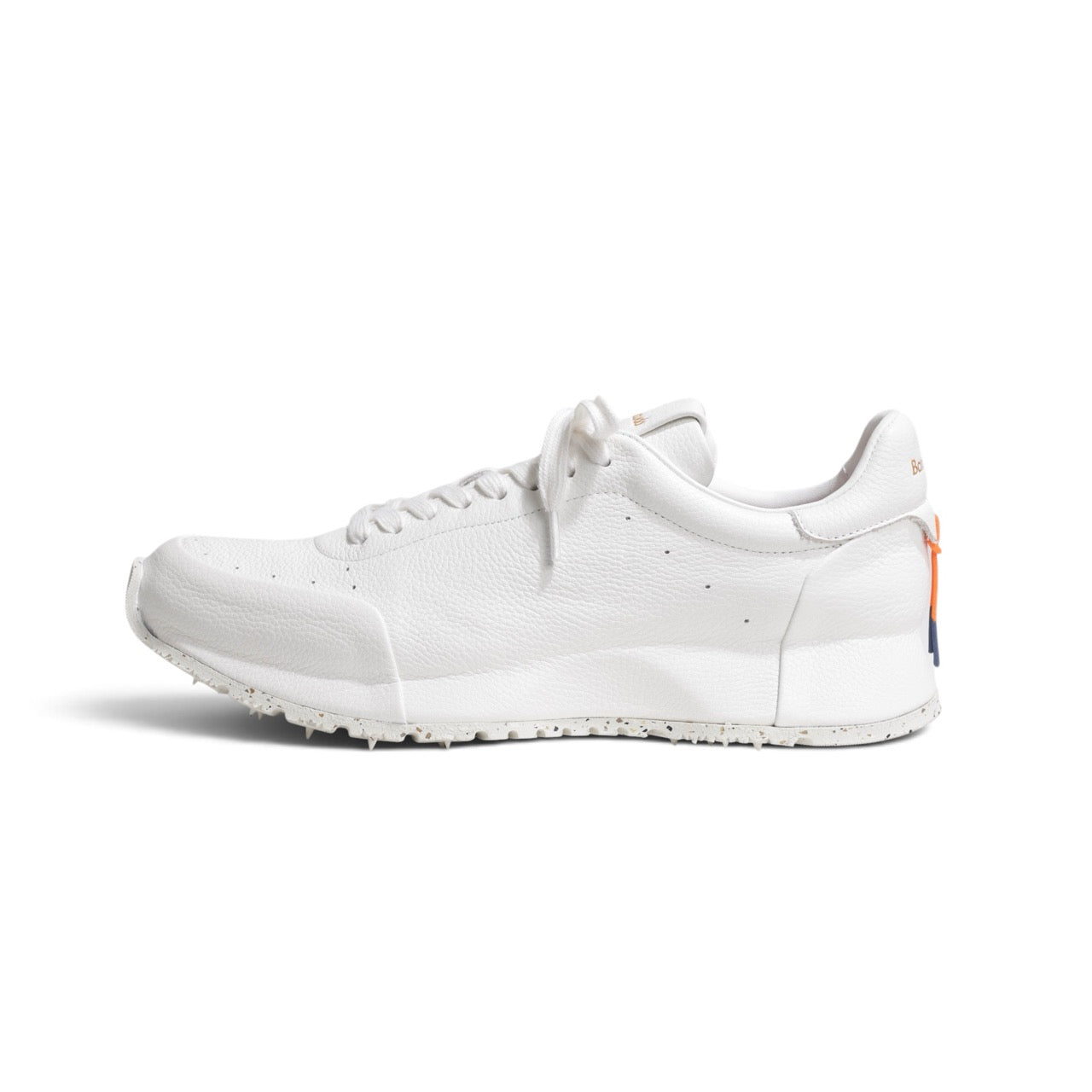 Barracuda(バラクーダ) / シボ革 レースアップ ローカット ランニングスニーカー 厚底/BU3645/BIANCO