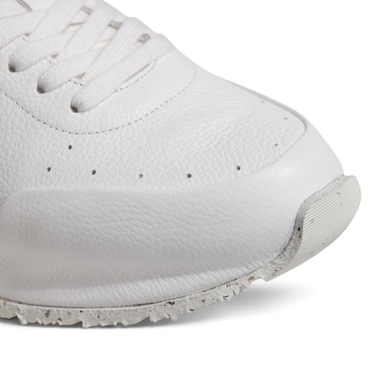 Barracuda(バラクーダ) / シボ革 レースアップ ローカット ランニングスニーカー 厚底/BU3645/BIANCO