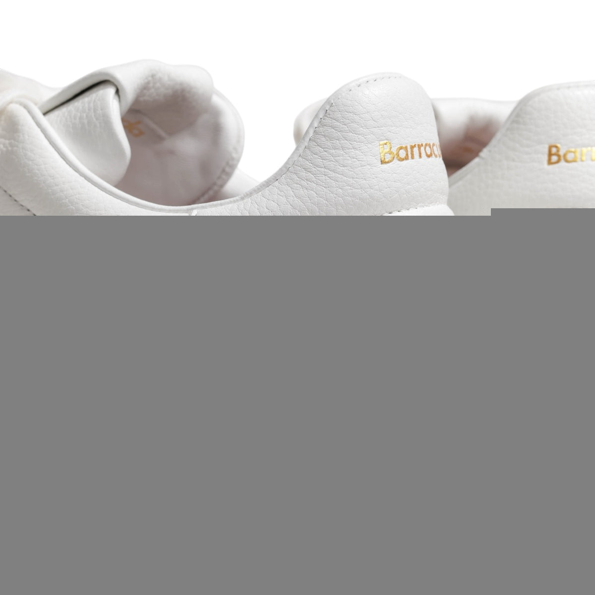 Barracuda(バラクーダ) / シボ革 レースアップ ローカット ランニングスニーカー 厚底/BU3645/BIANCO