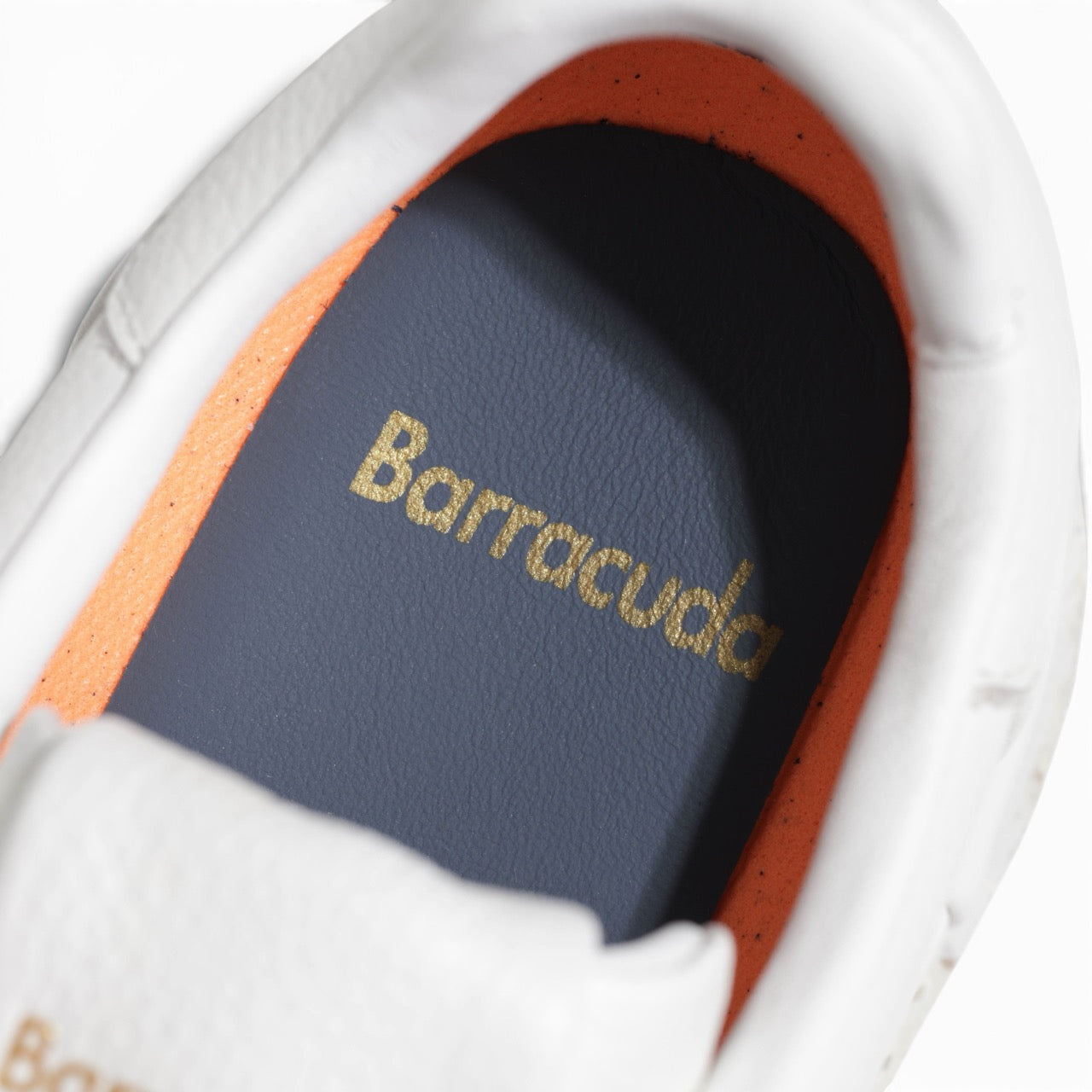 Barracuda(バラクーダ) / シボ革 レースアップ ローカット ランニングスニーカー 厚底/BU3645/BIANCO
