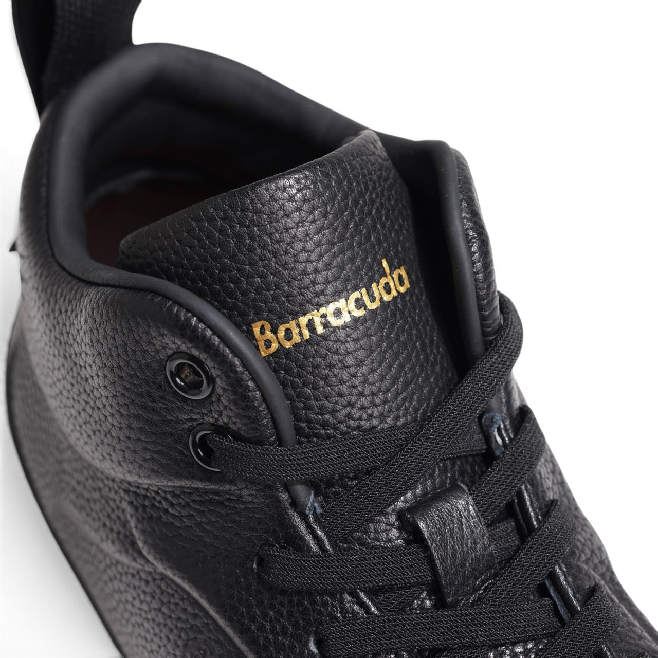 Barracuda(バラクーダ) / エンボスレザー ハイカット レースアップ バスケットスニーカー/EVAソール/BU3591/NERO
