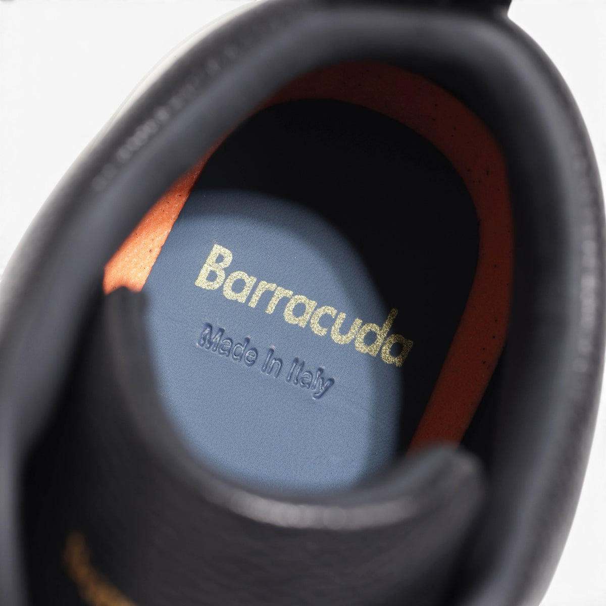 Barracuda(バラクーダ) / エンボスレザー ハイカット レースアップ バスケットスニーカー/EVAソール/BU3591/NERO