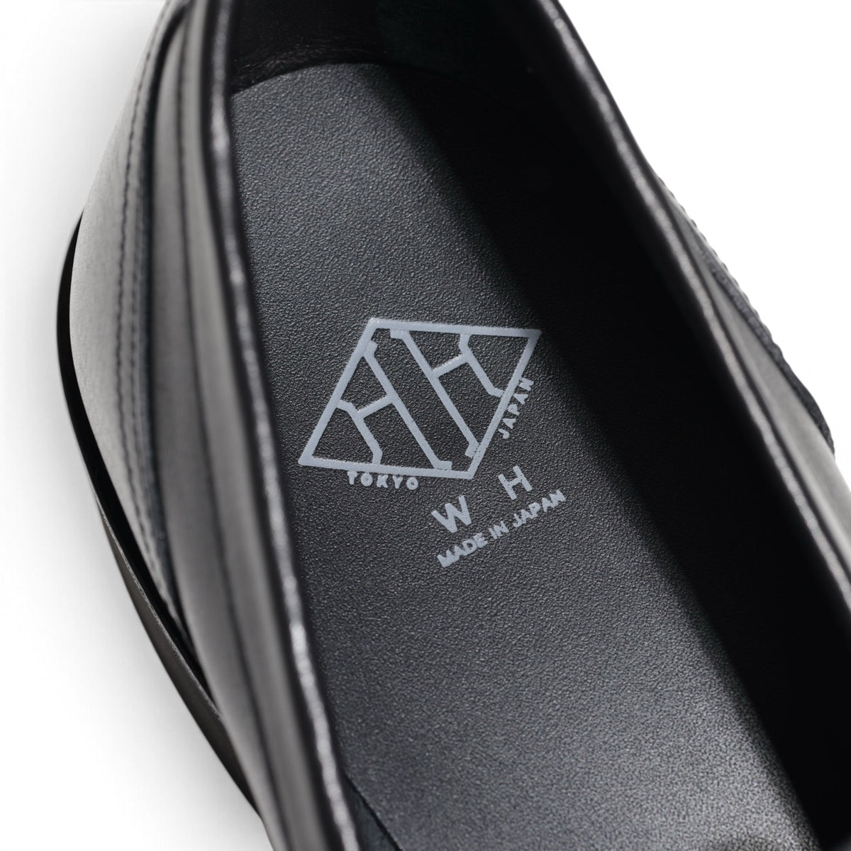 ダブルエイチ /【ふにゃ男】フンシャルカーフ 厚底 Uチップ ローファー/WHF-0027