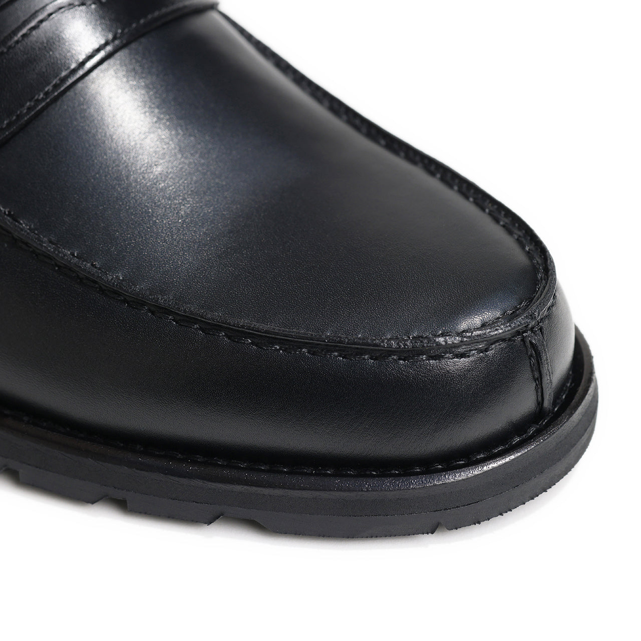 Calzoleria Toscana / レザー Uチップ コインローファー/ARCTIAGRIP 7545 BLACK