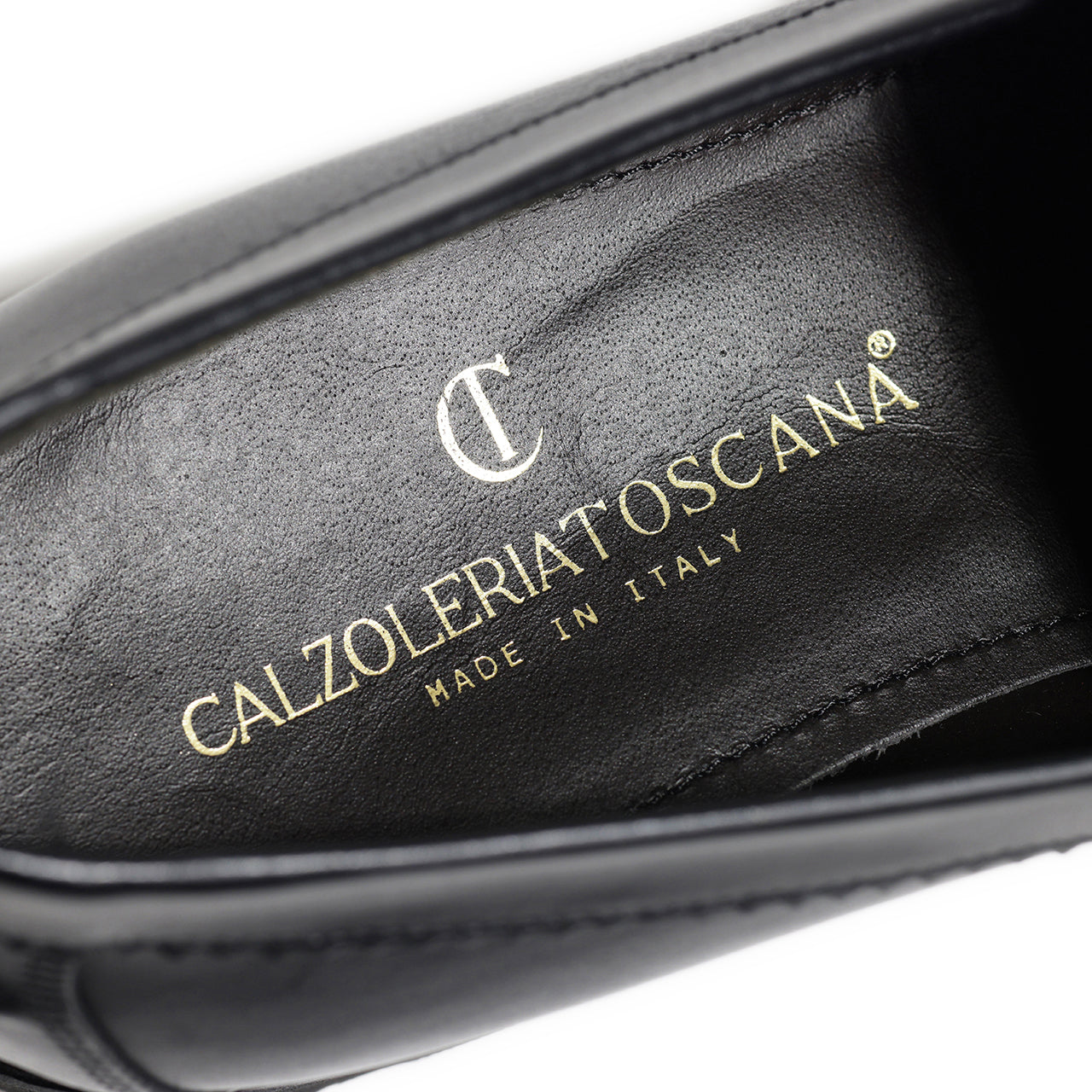 Calzoleria Toscana / レザー Uチップ コインローファー/ARCTIAGRIP 7545 BLACK