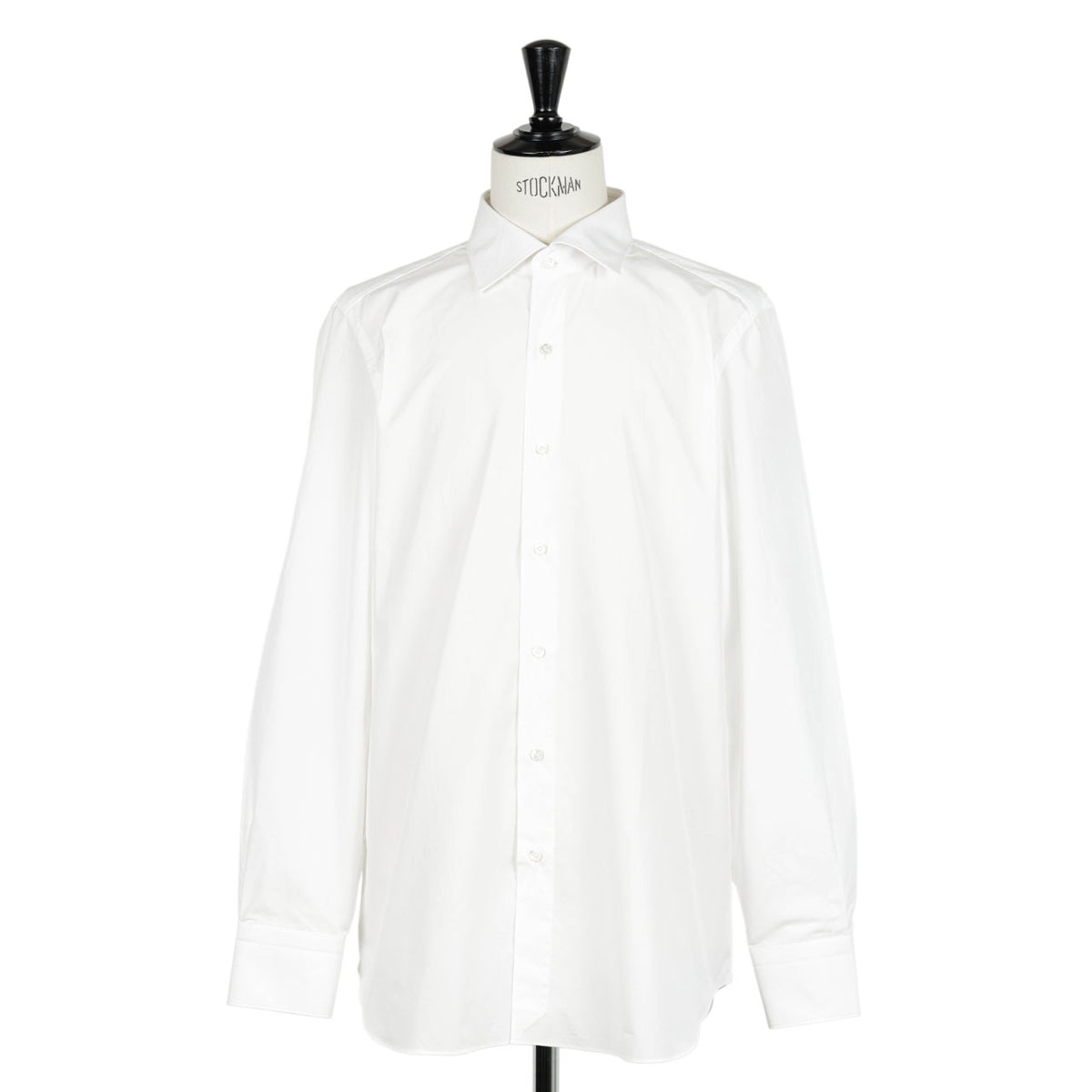 Finamore(フィナモレ) / LUIGI MILANO コットン ポプリン ワイドカラーシャツ/140001 C0147 01/WHITE