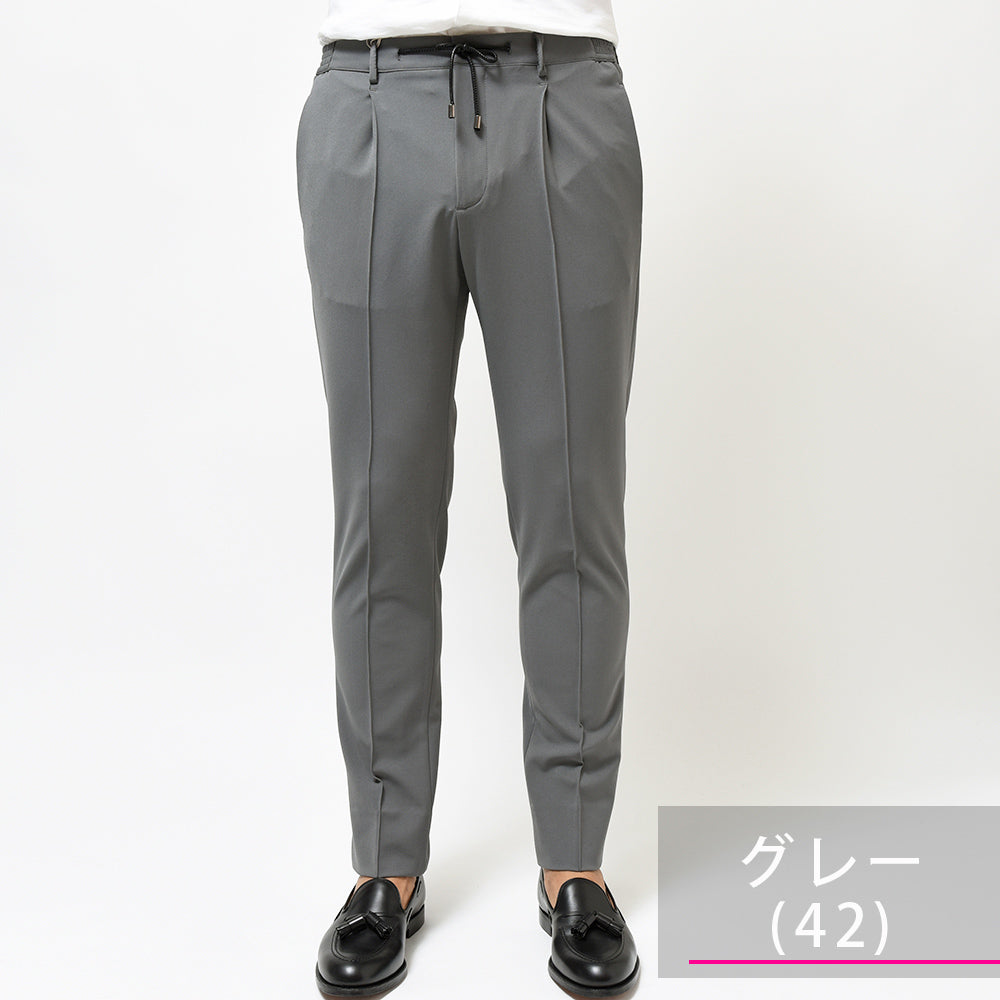 giab's ARCHIVIO ジャブスアルキヴィオ ring別注MASACCIO マサッチョ イージーテックナイロン ストレッチ 1プリーツ パンツ A5655