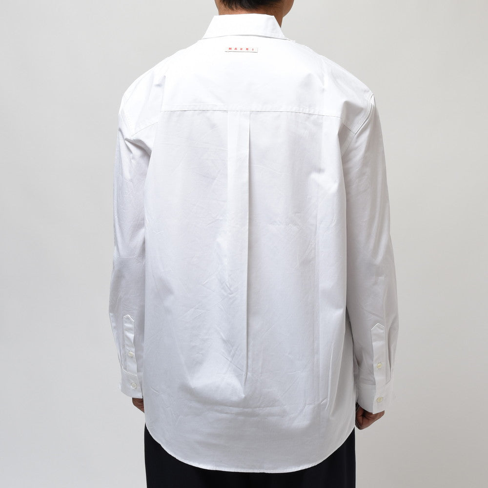 MARNI（マルニ） オーガニックコットンジャージモックネック切り替えL/Sカットソー HUMU0278QX UTC017