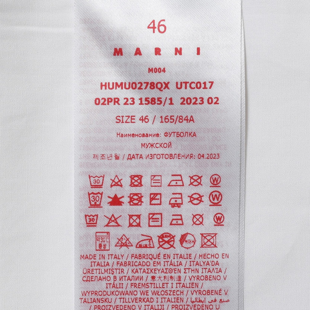MARNI（マルニ） オーガニックコットンジャージモックネック切り替えL/Sカットソー HUMU0278QX UTC017