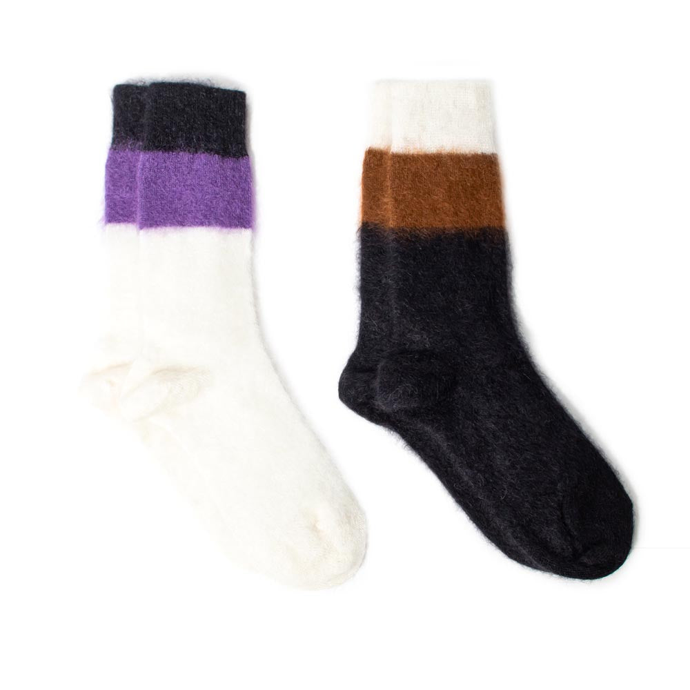 PLAN C(プラン シー)<BR>CECZC51CG0/THREE-COLORED SOCKS ショートソックス