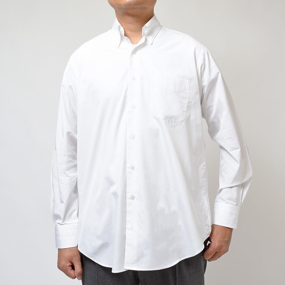 APPLETREES アップルツリーズ OPEN TRAVELER SHIRTS コットン ポプリン ヒドゥンボタンダウンカラー シャツ