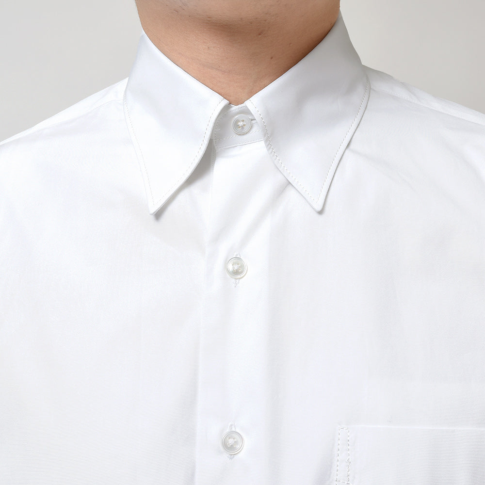 APPLETREES アップルツリーズ OPEN TRAVELER SHIRTS コットン ポプリン ヒドゥンボタンダウンカラー シャツ