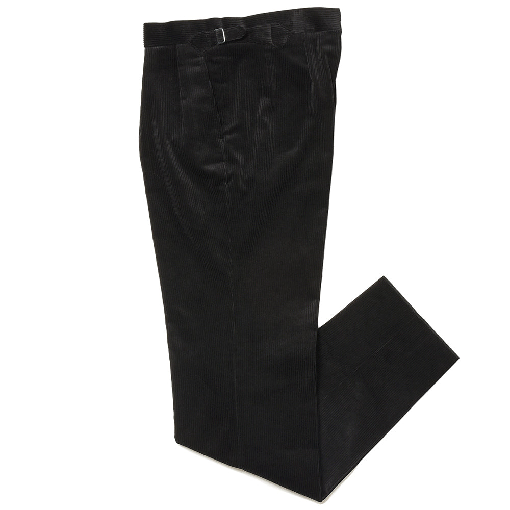 Fumiya Hirano THE TROUSERS フミヤヒラノトラウザーズ Brisbane Moss コットン コーデュロイ サイドアジャスター 2インプリーツ ドレスパンツ REGENT