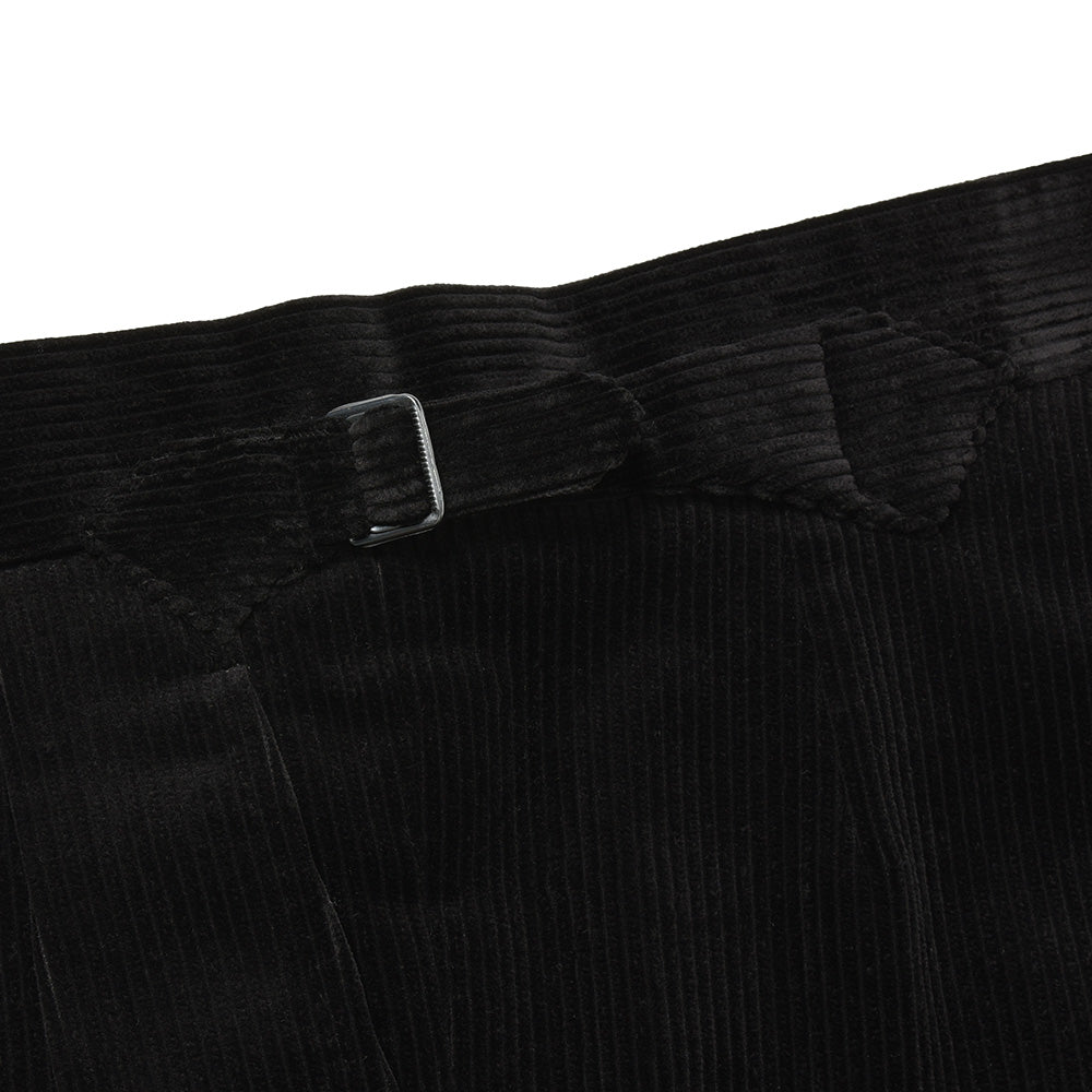 Fumiya Hirano THE TROUSERS フミヤヒラノトラウザーズ Brisbane Moss コットン コーデュロイ サイドアジャスター 2インプリーツ ドレスパンツ REGENT