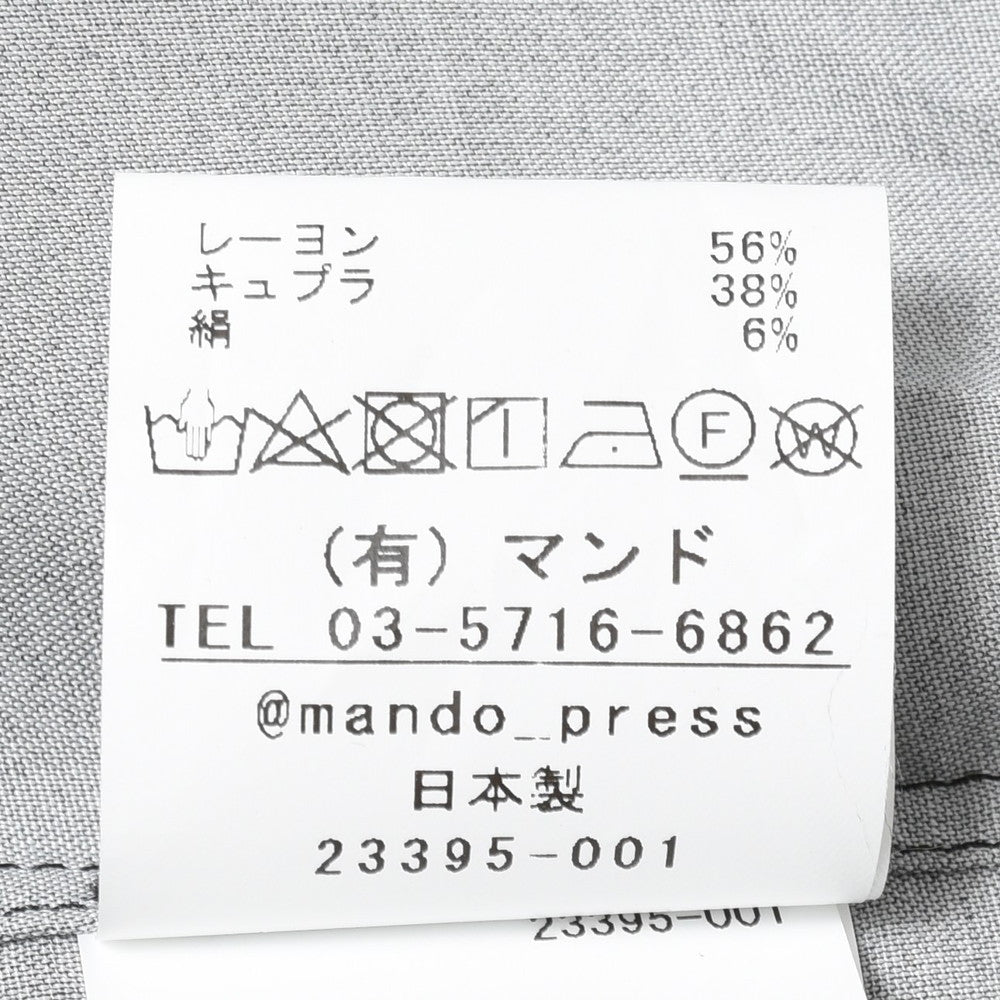 mando（マンド） レーヨンキュプラプリントオープンカラーシャツ 23395-001