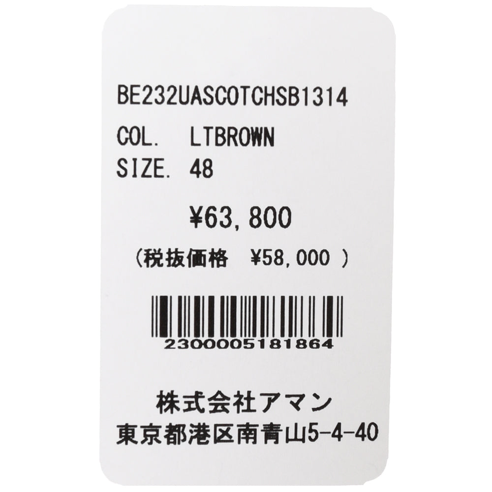 BERWICH（ベルウィッチ） SCOTCHスコッチ ウールヤクダイアゴナルライトツィード2インプリーツクロップドパンツ SB1314
