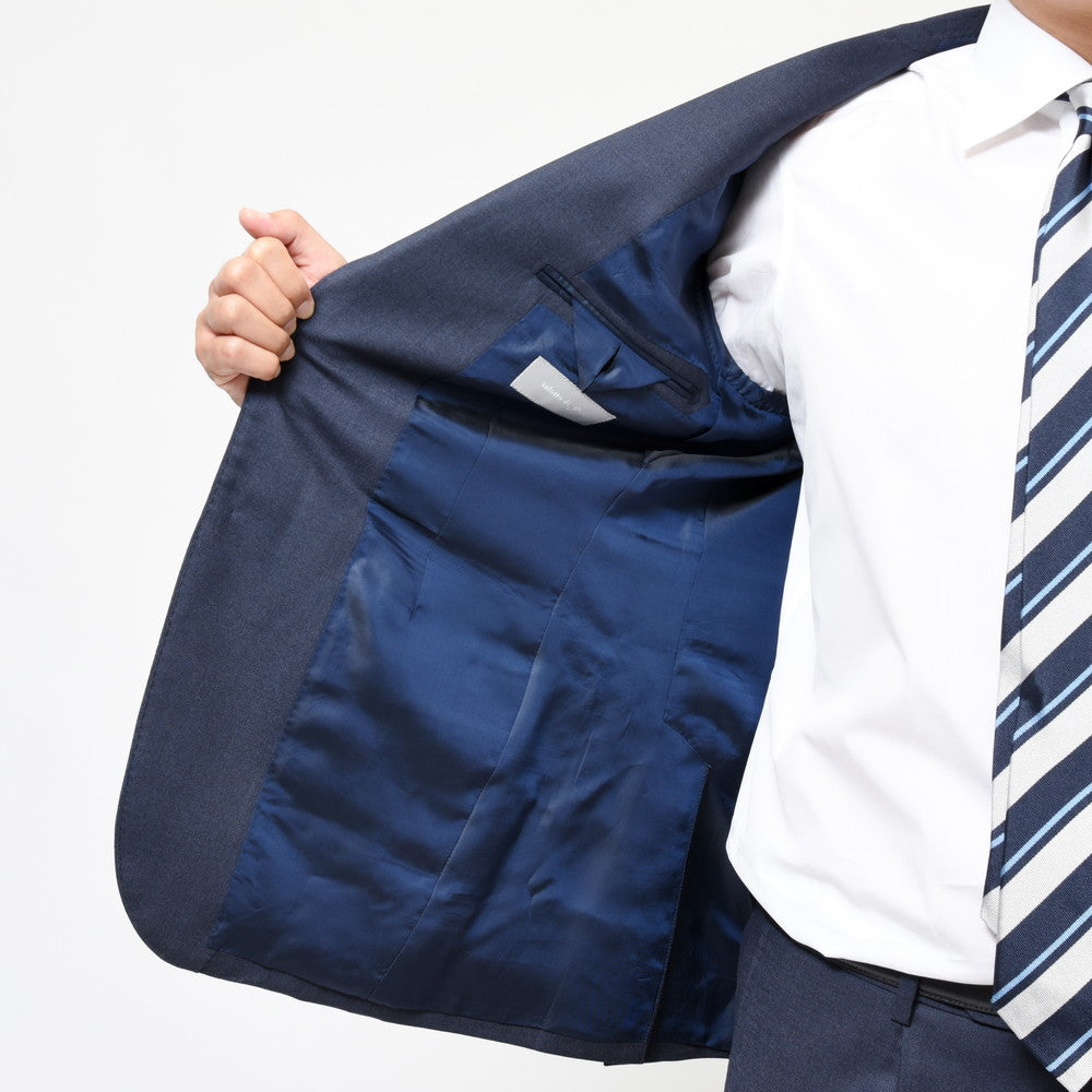 guji（グジ） SUPER150's 6プライウール3B1プリーツスーツ（MADE BY RING JACKET / LoroPianaファブリック使用)