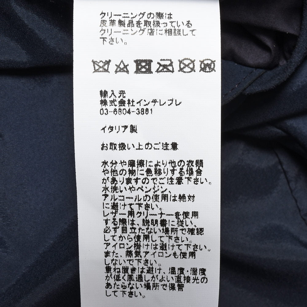 EMMETI エンメティ DALMAZIO ダルマツィオ ゴート スエード ゴールドメタルボタン ダブル6Bジャケット