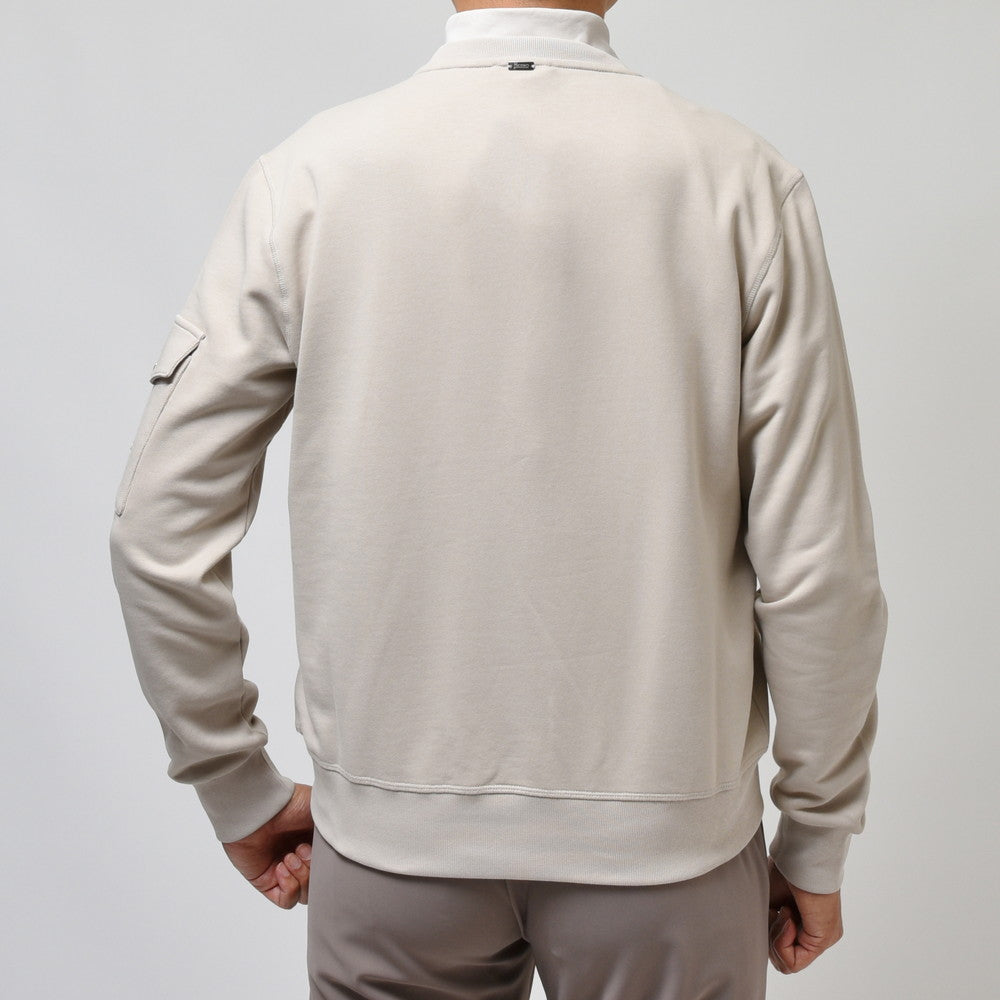HERNO（ヘルノ） RESORTリゾート コットンクルーネックスウェット JG00018UR-50017