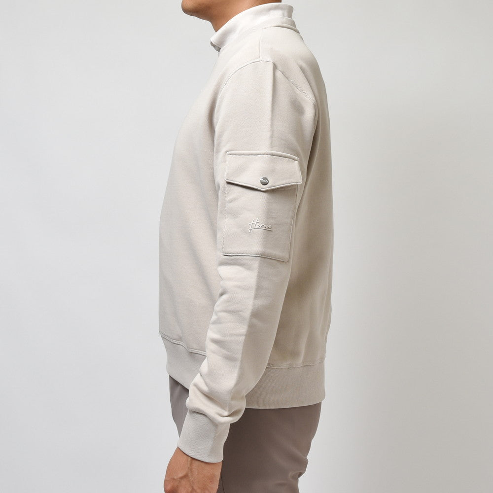 HERNO（ヘルノ） RESORTリゾート コットンクルーネックスウェット JG00018UR-50017