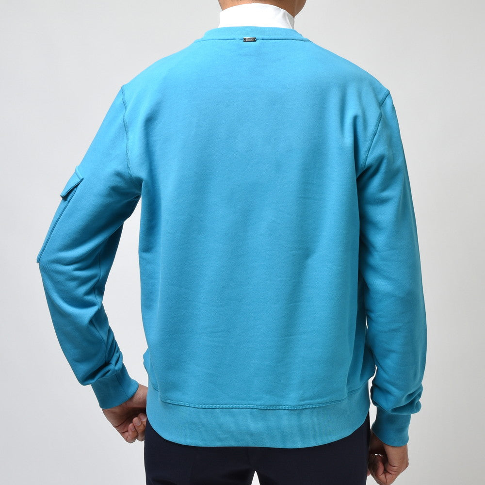 HERNO（ヘルノ） RESORTリゾート コットンクルーネックスウェット JG00018UR-50017