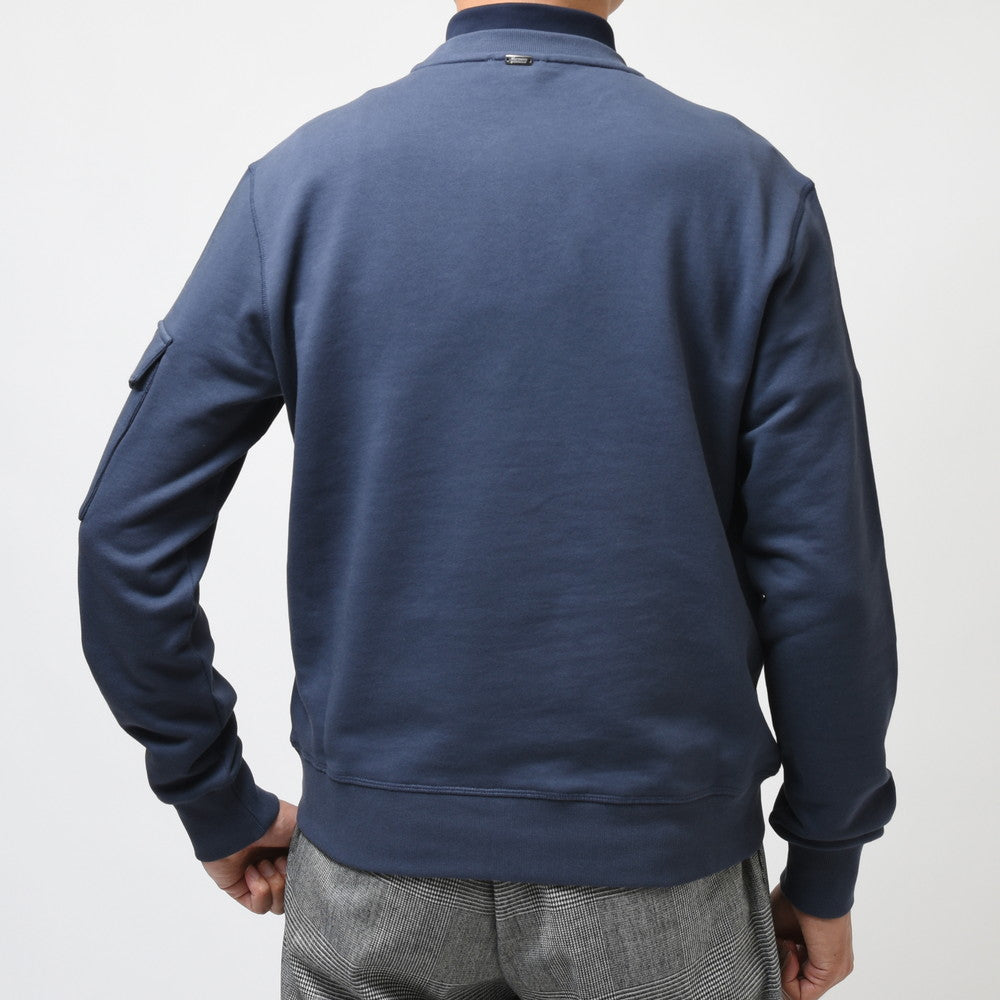 HERNO（ヘルノ） RESORTリゾート コットンクルーネックスウェット JG00018UR-50017