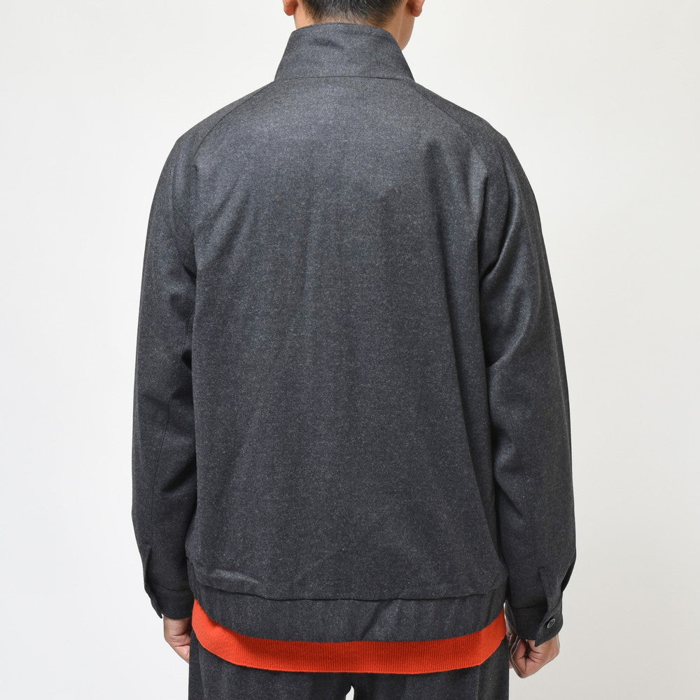 moncao（モンサオ） ウールナイロンフランネルスウィングトップブルゾン M021325