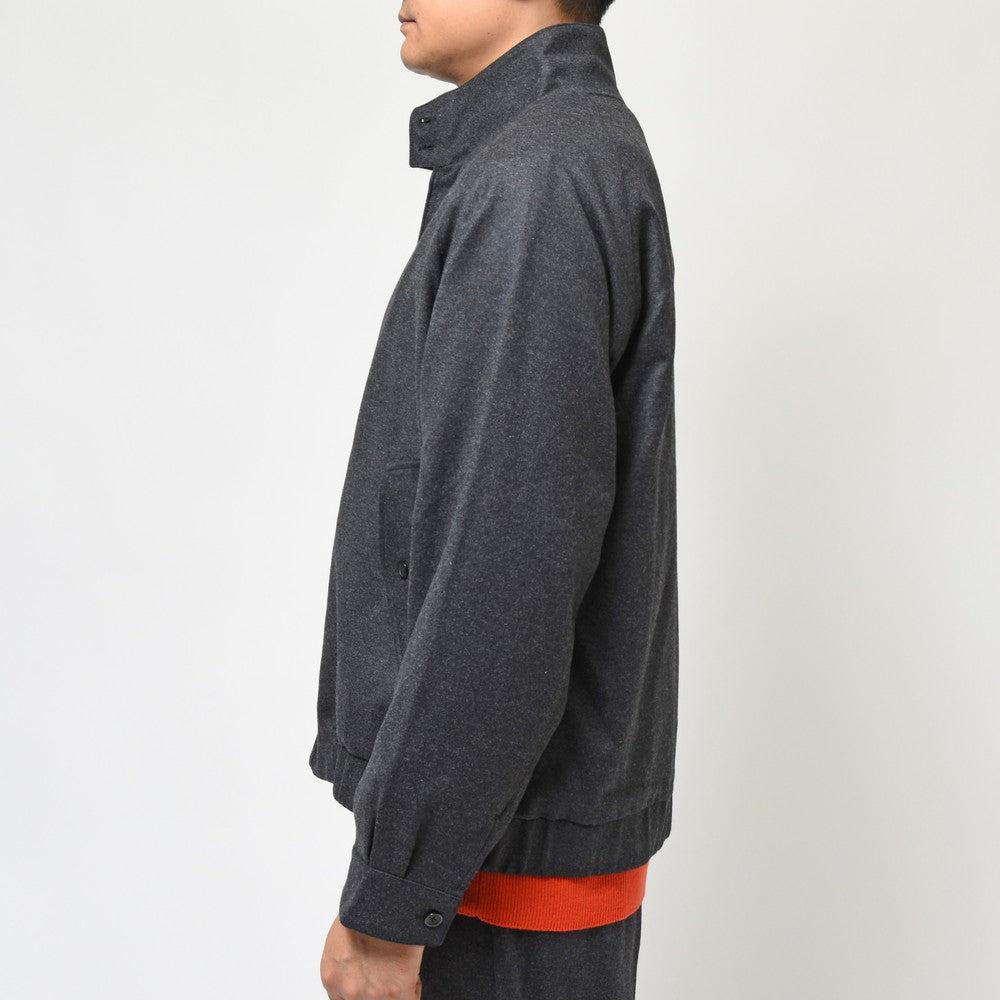 moncao（モンサオ） ウールナイロンフランネルスウィングトップブルゾン M021325