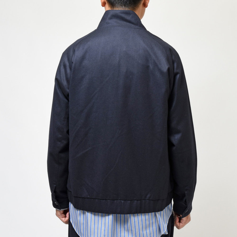 moncao（モンサオ） ウールナイロンフランネルスウィングトップブルゾン M021325
