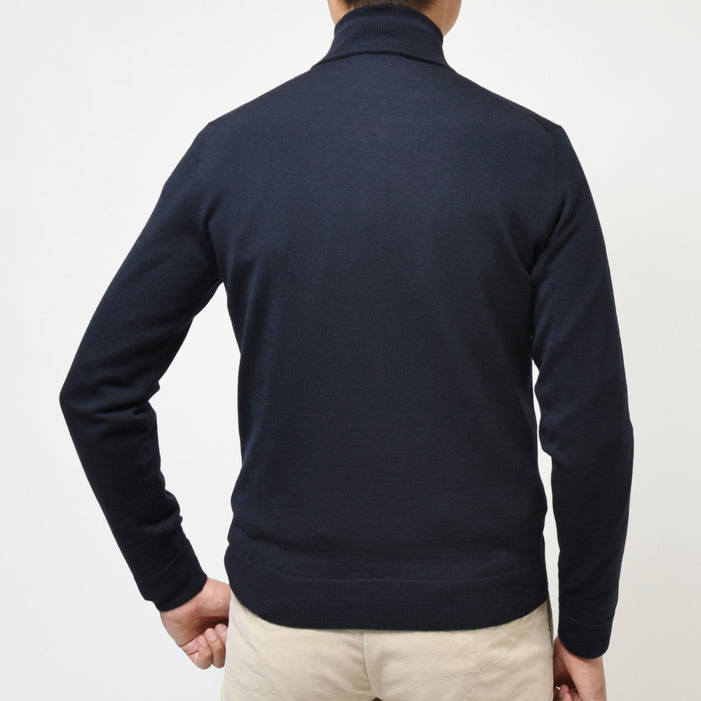 ZANONE（ザノーネ） 12ゲージウールソリッドスタンドカラーハーフジップニット HARF ZIP/SLIM FIT/813049/ZR274
