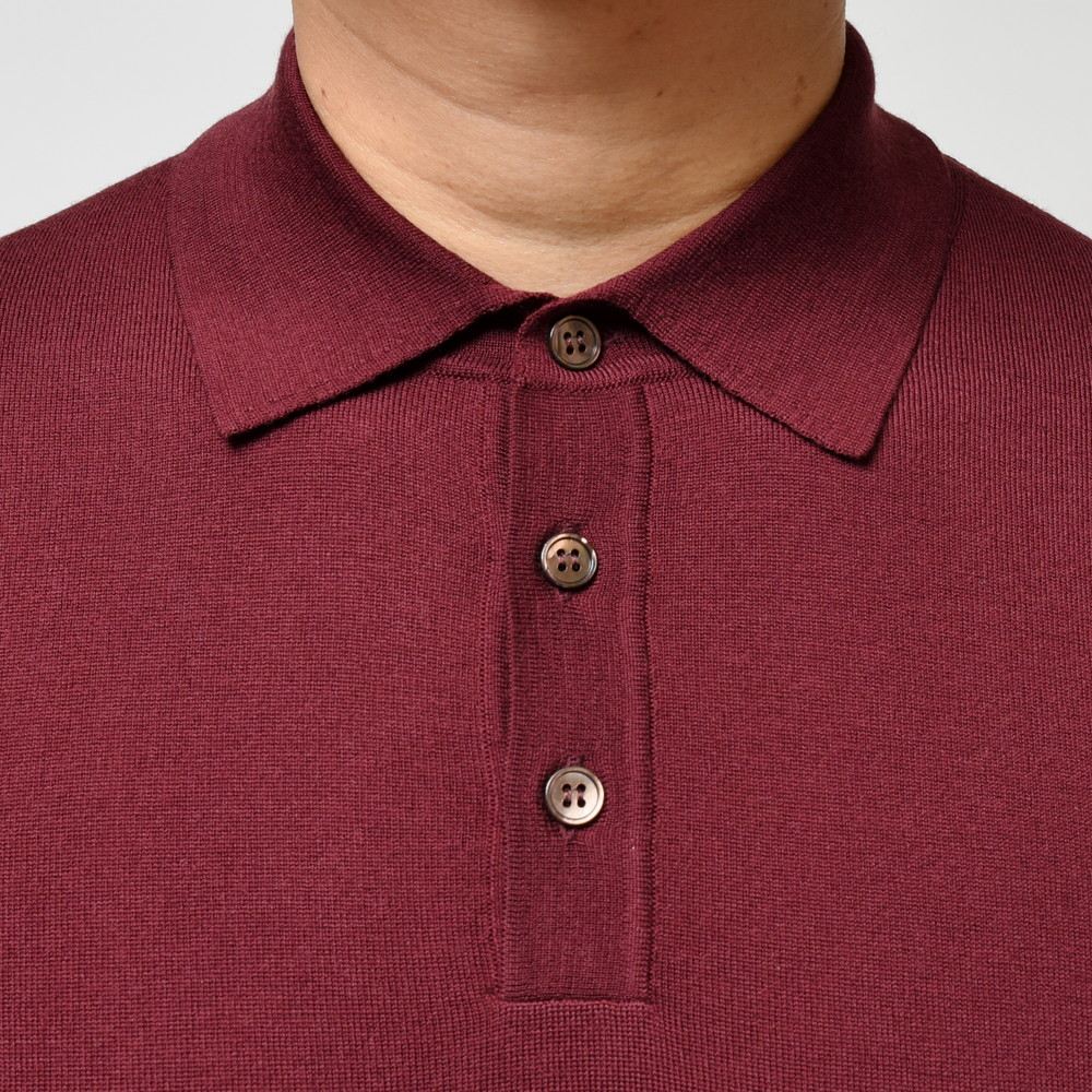ZANONE（ザノーネ） 18ゲージウールソリッドニットポロ POLO/SLIM FIT/810002/Z0290