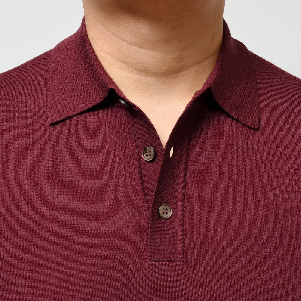 ZANONE（ザノーネ） 18ゲージウールソリッドニットポロ POLO/SLIM FIT/810002/Z0290