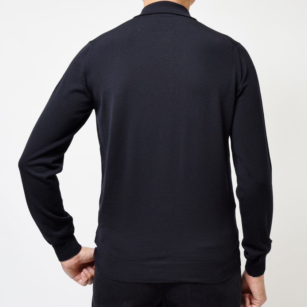 ZANONE（ザノーネ） 18ゲージウールソリッドニットポロ POLO/SLIM FIT/810002/Z0290