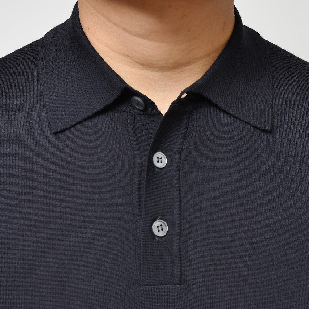 ZANONE（ザノーネ） 18ゲージウールソリッドニットポロ POLO/SLIM FIT/810002/Z0290