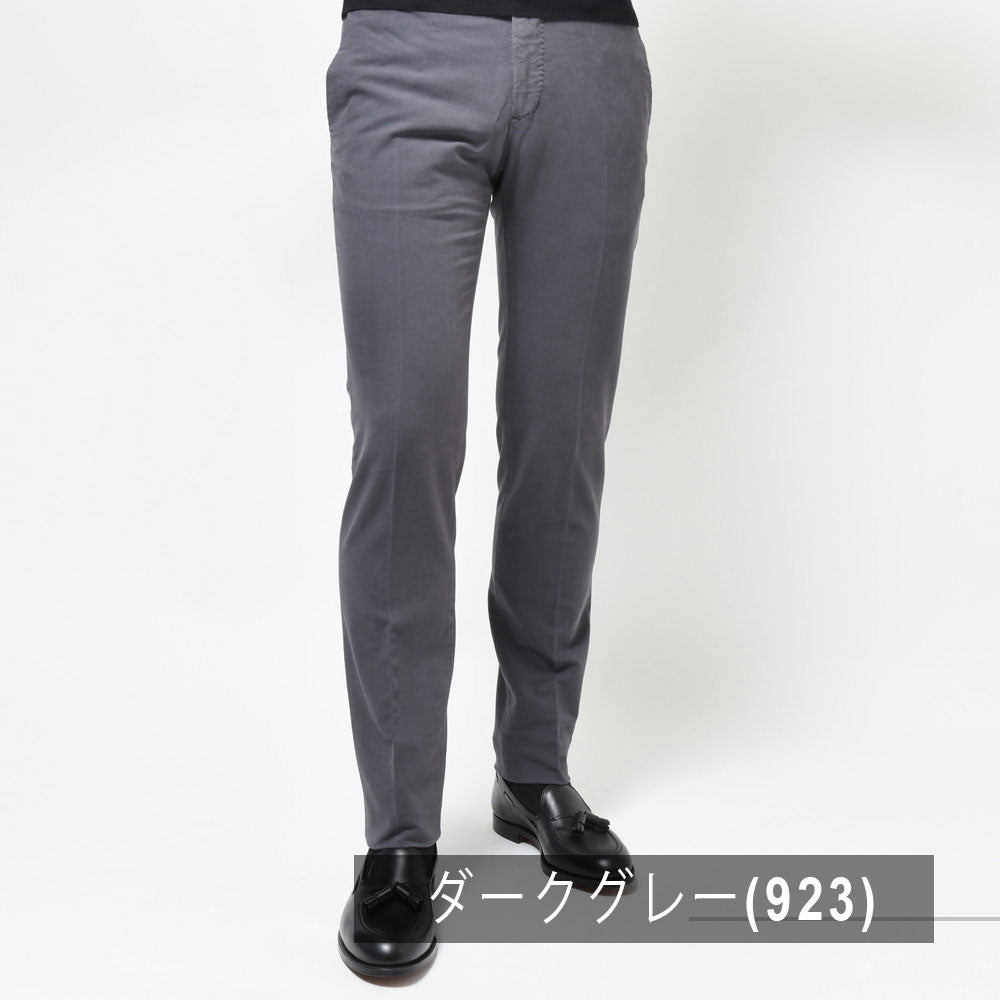 INCOTEX（インコテックス） SLIM FIT ガーメントダイストレッチコットンドスキンテーパードパンツ 1W0030-4539A