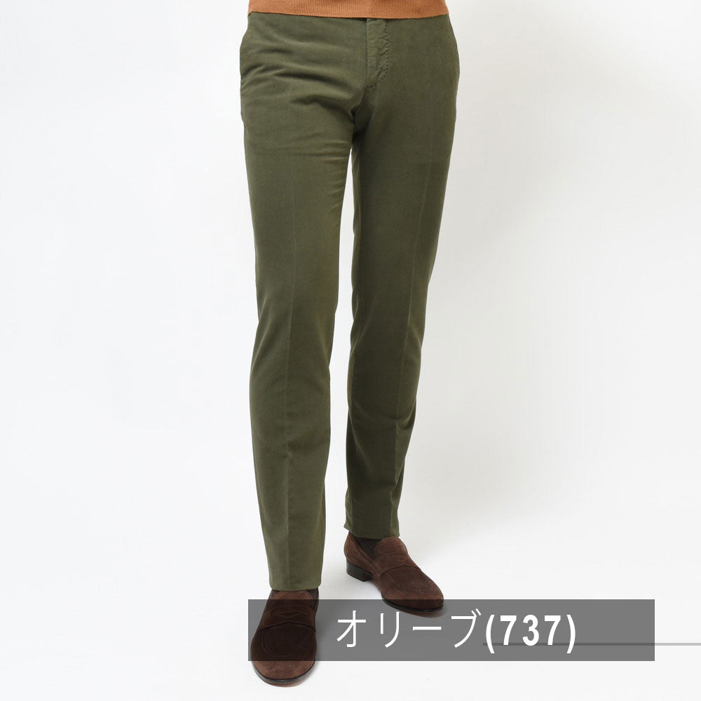 INCOTEX（インコテックス） SLIM FIT ガーメントダイストレッチコットンドスキンテーパードパンツ 1W0030-4539A