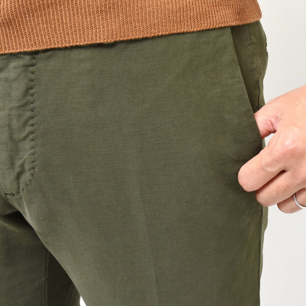 INCOTEX（インコテックス） SLIM FIT ガーメントダイストレッチコットンドスキンテーパードパンツ 1W0030-4539A