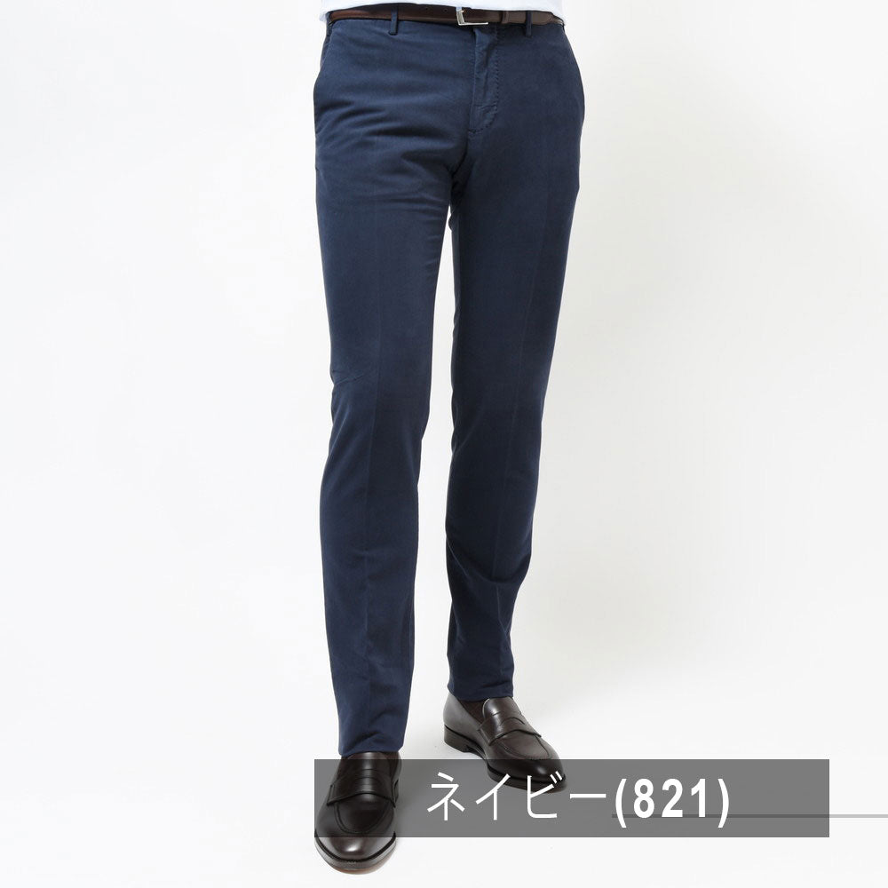 INCOTEX（インコテックス） SLIM FIT ガーメントダイストレッチコットンドスキンテーパードパンツ 1W0030-4539A