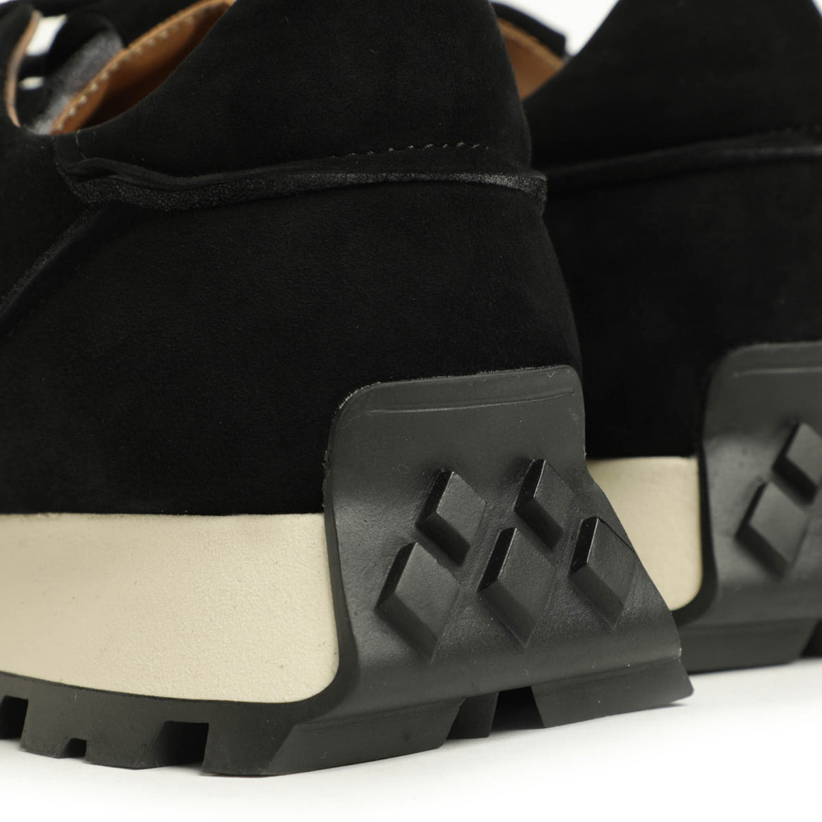 ペルノイ×ファビアノリッチ / 【菅原靴店別注モデル】ヌバック レザー ローカットスニーカー/U1300/NERO