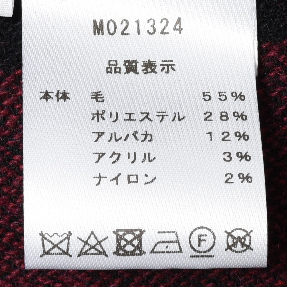 moncao（モンサオ） ウールポリエステルバッファローチェックバンドカラーシャツ M021324