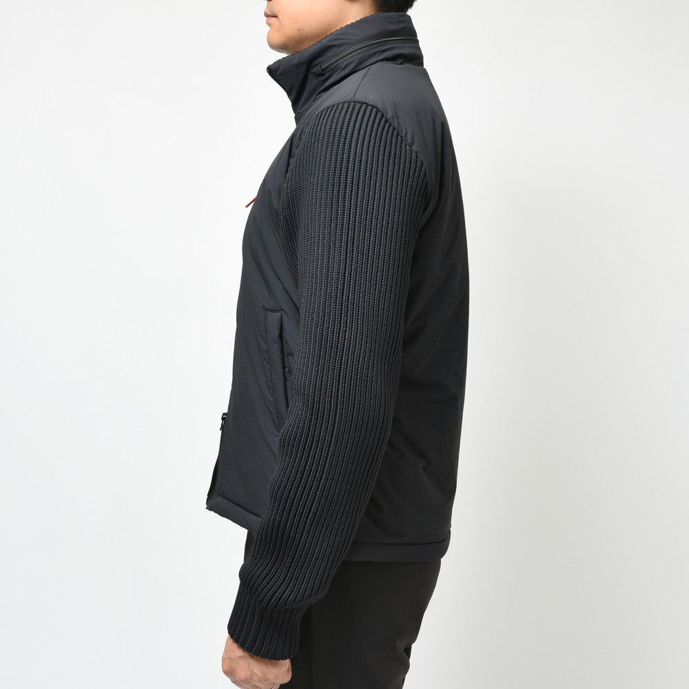 ASPESI（アスペジ） パデッドストレッチナイロン×ローゲージポリエステルニットハイブリッドブルゾン 2I01 BERG/24924I2I01L589