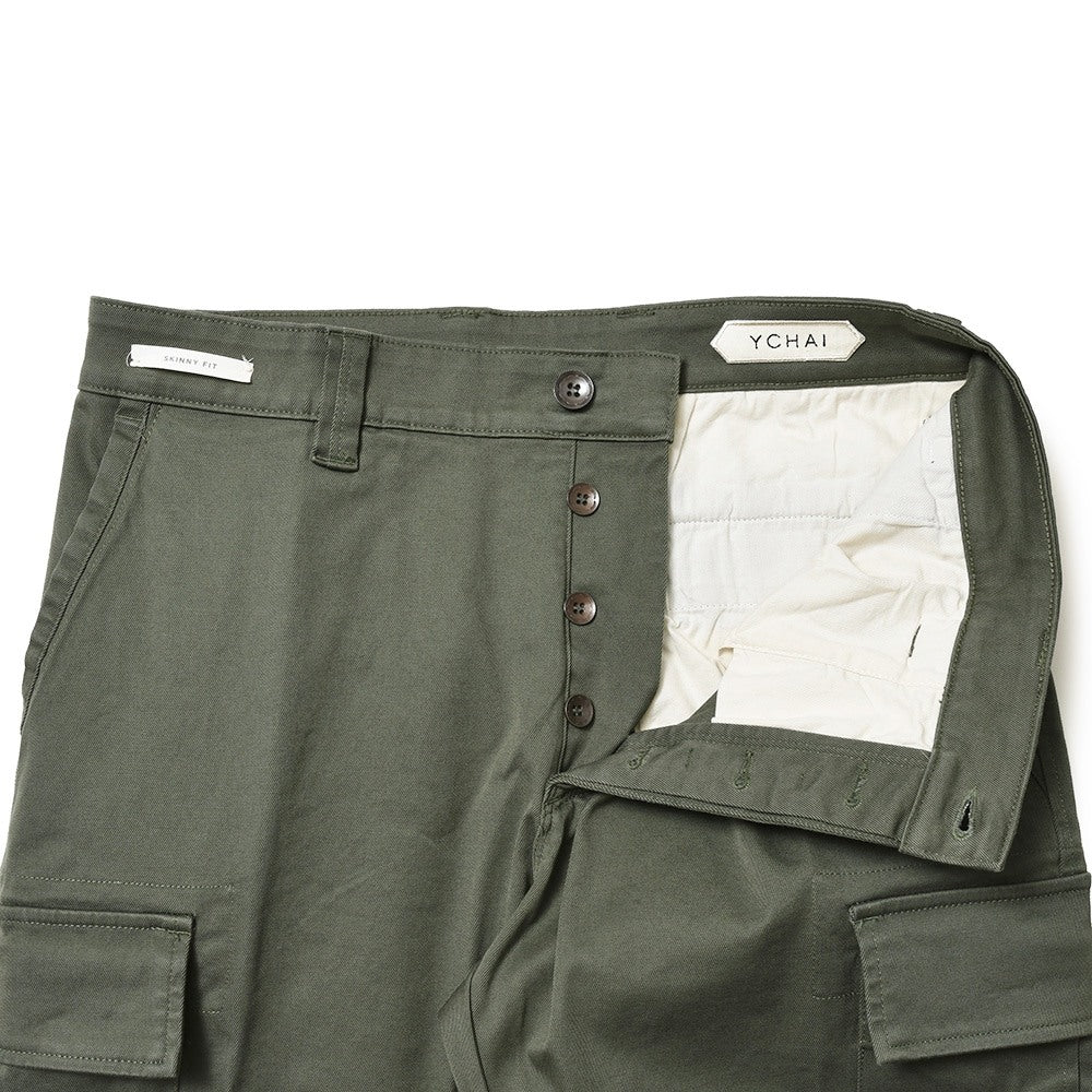 YCHAI（イカイ） ROBUSTOロブスト コットンストレッチギャバジンテーパードフィットカーゴパンツ YPU034-2TS0021EJ