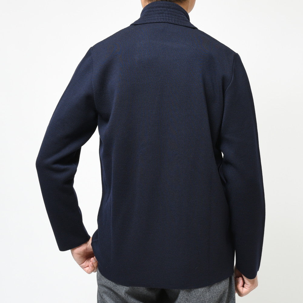 LARDINI（ラルディーニ） ウールミラノリブダブルブレストニットジャケット ALJM01J000