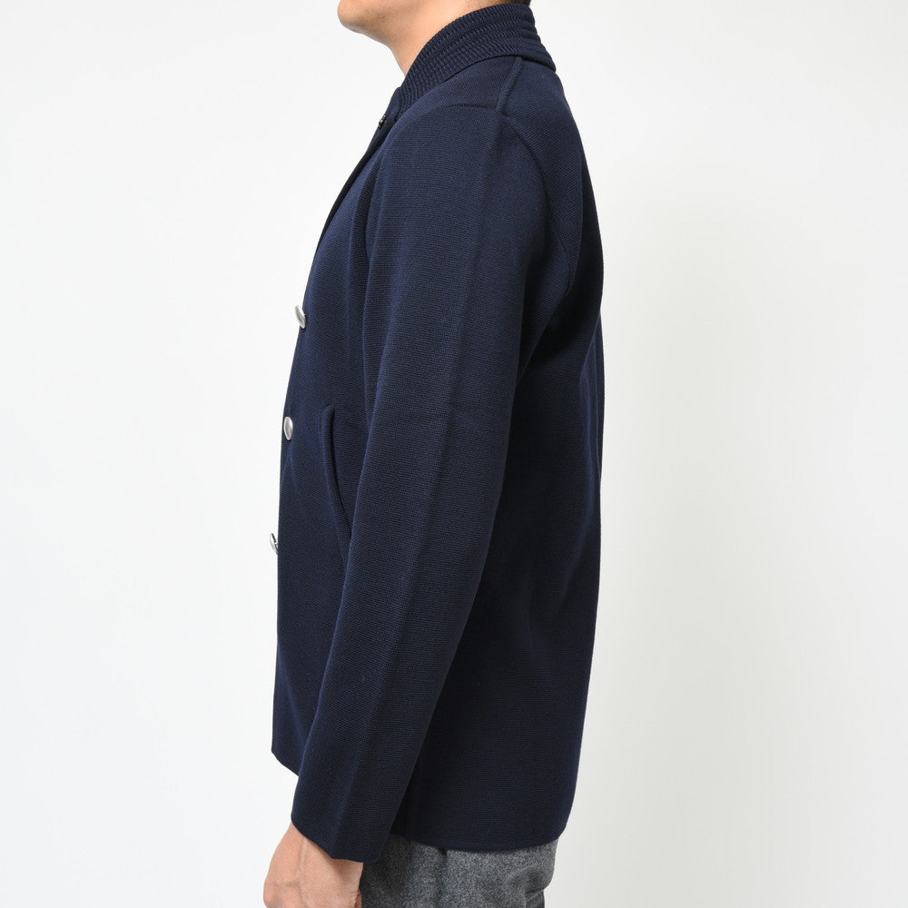 LARDINI（ラルディーニ） ウールミラノリブダブルブレストニットジャケット ALJM01J000