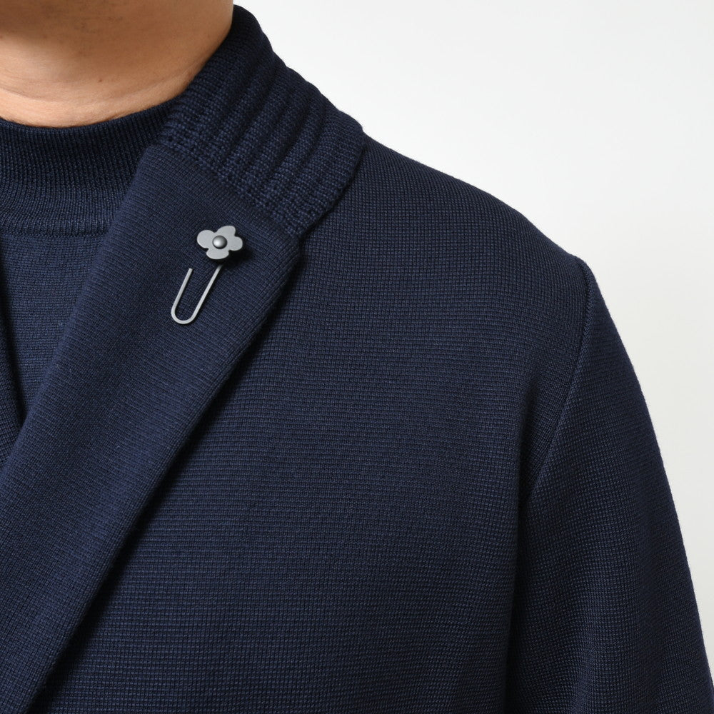 LARDINI（ラルディーニ） ウールミラノリブダブルブレストニットジャケット ALJM01J000