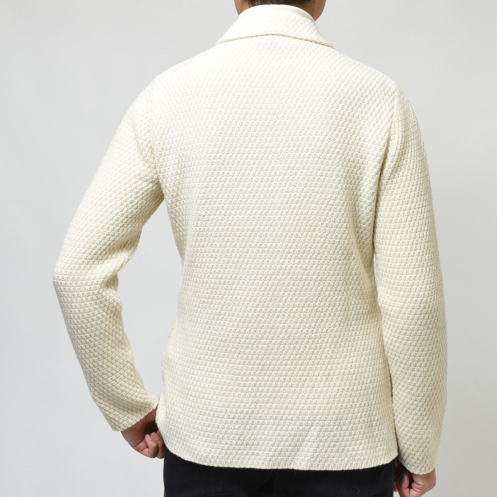 LARDINI（ラルディーニ） カシミアバスケットニットジャケット ALJM70J000